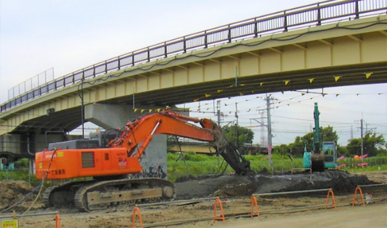 上空制限下での施工